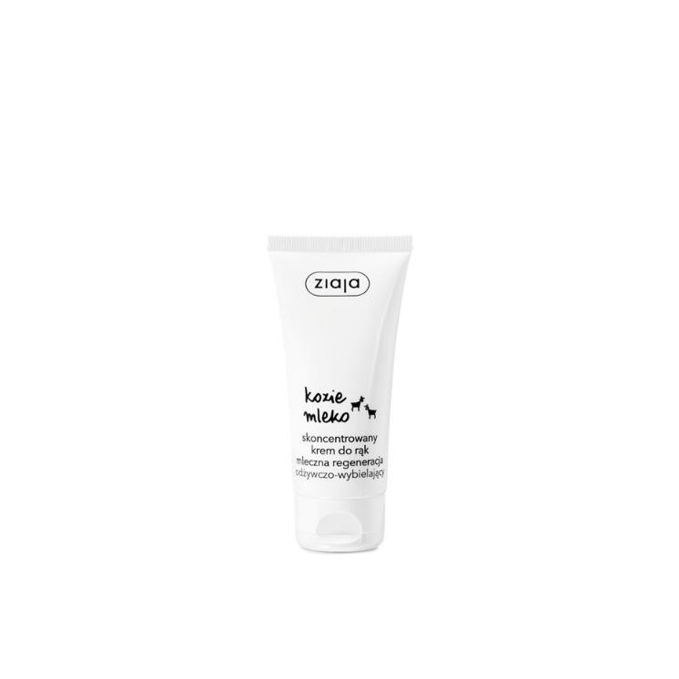 Ziaja Geitenmelk Geconcentreerde voedende en blekende handcrème met melkregeneratie 50 ml