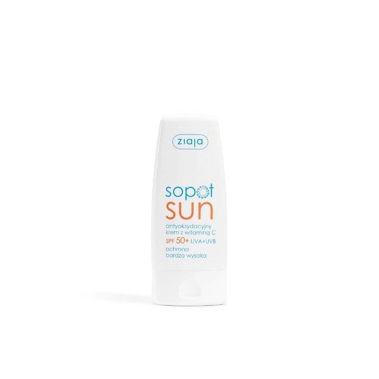 Ziaja Sun antioxidant face cream with vitamin C SPF50 + UVA + UVB very high protection 50 ml