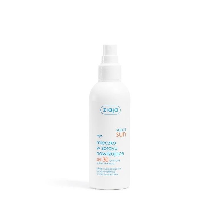Ziaja Sun Moisturizing spray sun lotion SPF30 UVA + UVB high protection 170 ml