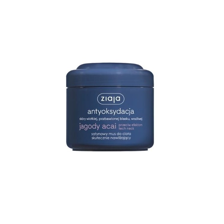 Зволожувальний атласний мус для тіла Ziaja з ягодами асаї 200 мл