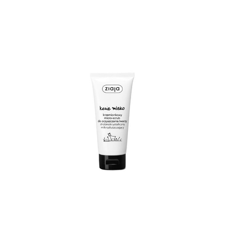 Ziaja Kozie Mleko krzemionkowy micro-scrub do oczyszczania twarzy drobnokrystaliczny mikrozłuszczający 75 ml