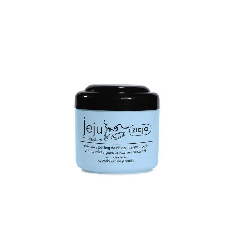 Ziaja Jeju cukrowy Peeling do ciała w czarne kropki 200 ml