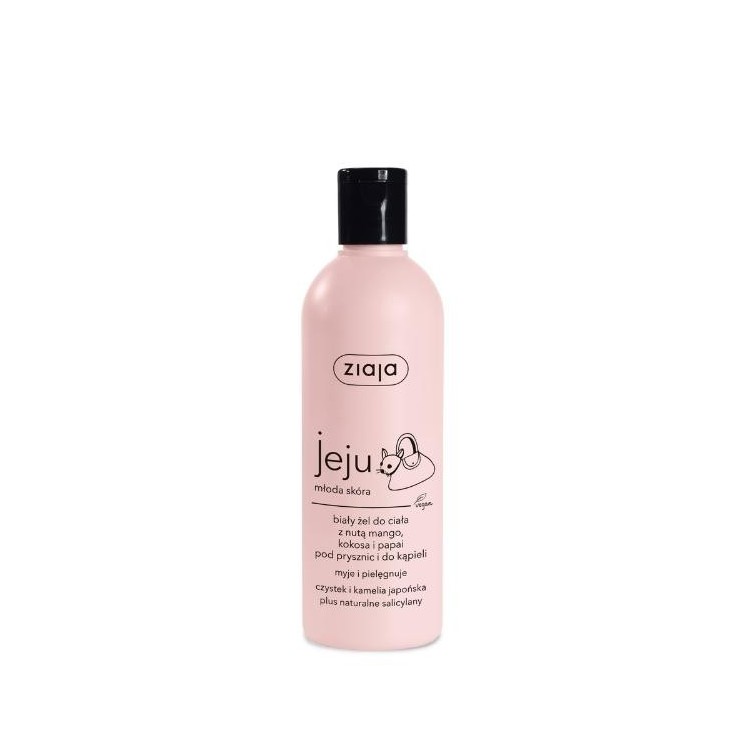 Ziaja Jeju biały Żel do ciała pod prysznic i do kąpieli 300 ml