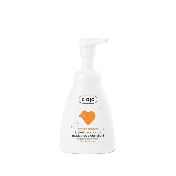Ziaja Pompoen met Gember wasschuim voor lichaam en handen 250 ml