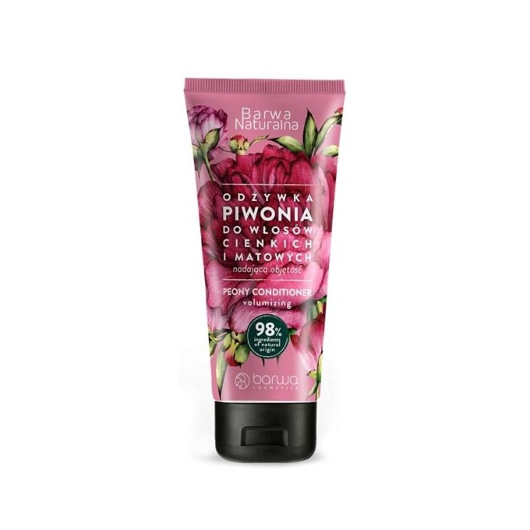 Barwa Naturalna zwiększająca objętość Odżywka do włosów Piwonia w tubie 200 ml