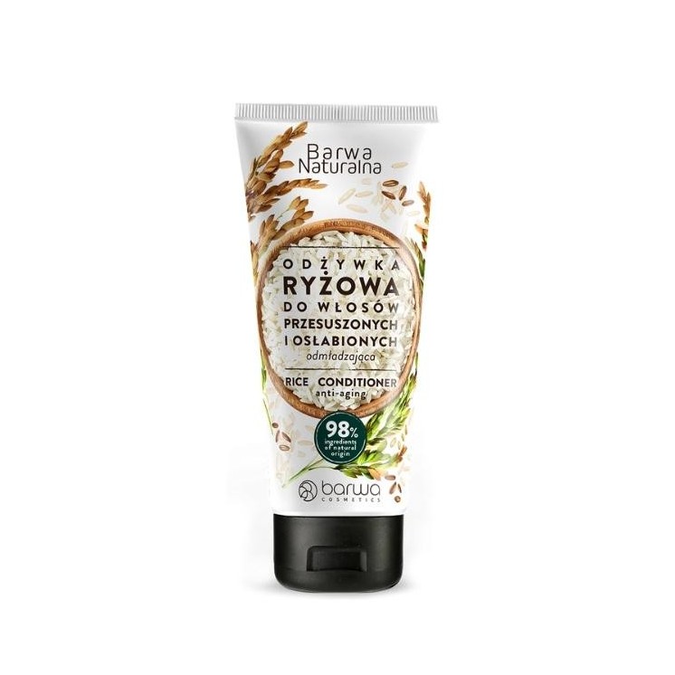 Barwa Naturalna odmładzająca Odżywka do włosów Ryżowa w tubie 200 ml