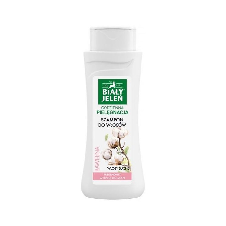 Biały Jeleń Szampon do włosów z czystą bawełną 300 ml
