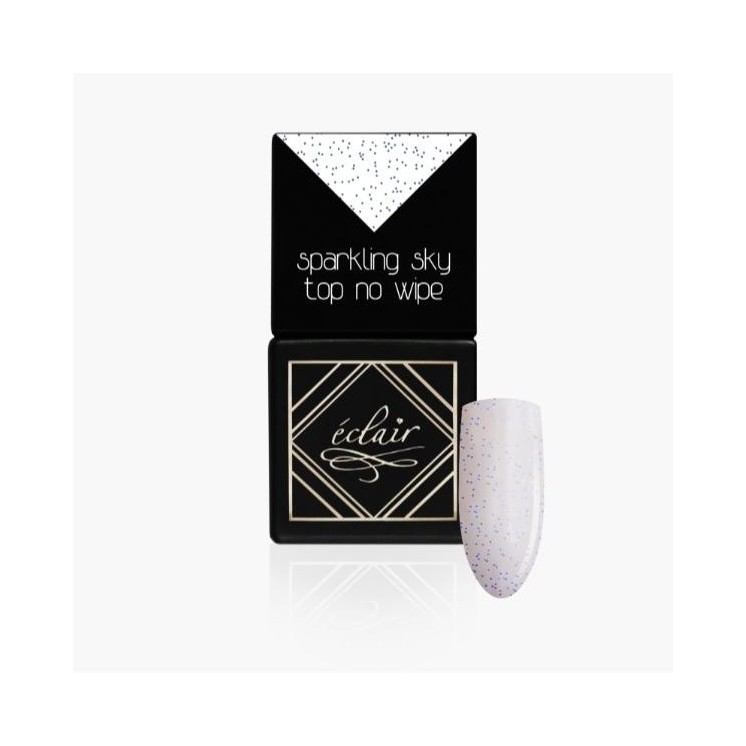 Éclair Sparkling Sky Top hybrydowy do paznokci Top No Wipe 7 ml