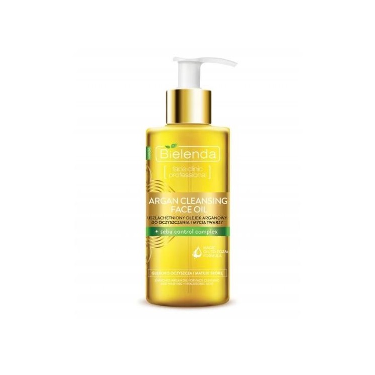 Bielenda Argan Cleaning uszlachetniony Olejek arganowy do oczyszczania i mycia twarzy z Sebu Control Complex 140 ml