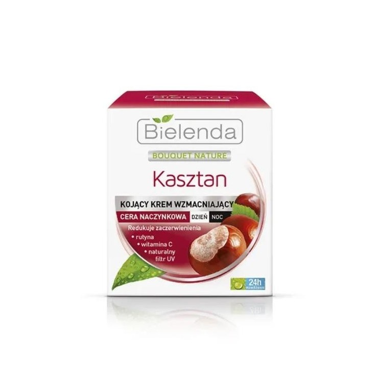 Bielenda Kasztan kojący Krem do twarzy wzmacniający dzień/noc 50 ml
