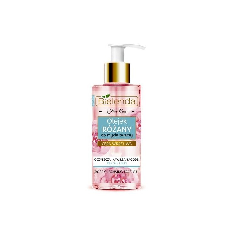 Bielenda Rose Care Olejek różany do mycia twarzy do cery wrażliwej 140 ml