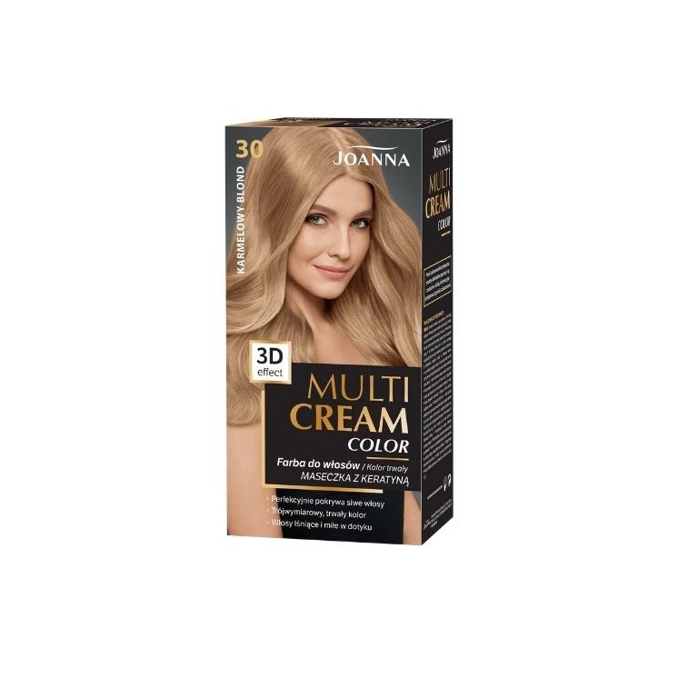 Joanna Multi Cream Color Farba do włosów /30/ Karmelowy blond