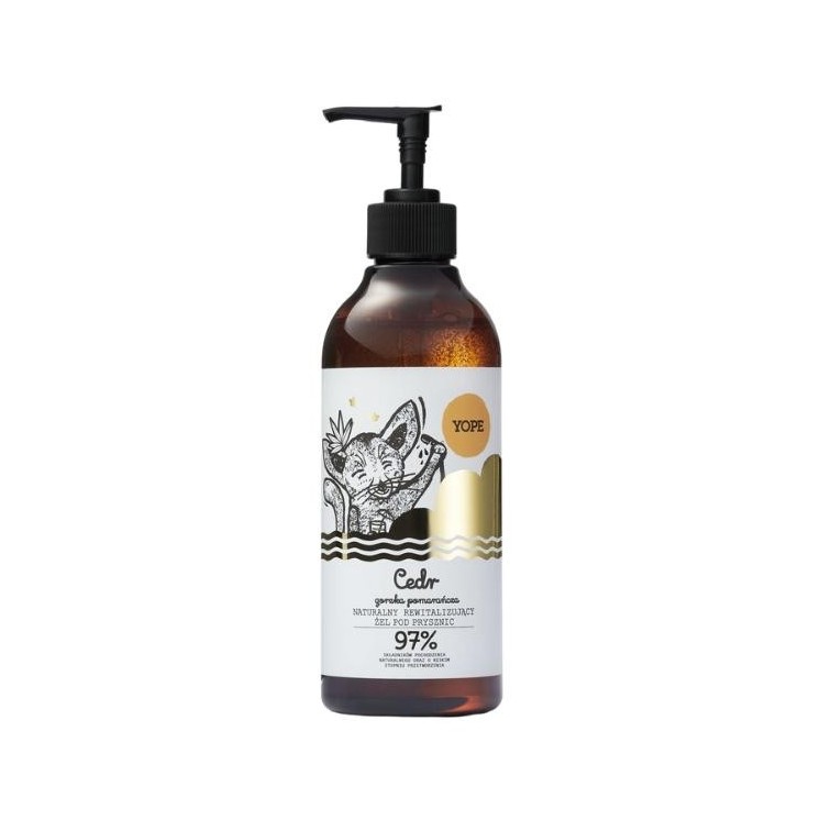 YOPE Natural Shower Gel Cedar and Bitter Orange