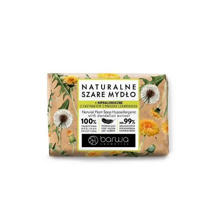 Barwa Natural Gray hypoallergenic soap with dandelion extract