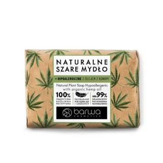 Barwa Naturalne Szare mydło hipoalergiczne z olejem konopi Barwa Naturalne Szare mydło hipoalergiczne z olejem konopi