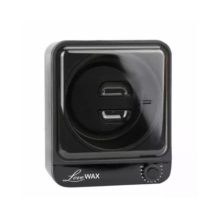 LoveWax Wax heater for a can with a Teflon insert Black
