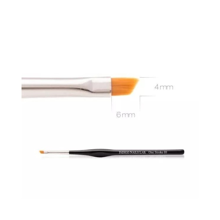 Пензель для нейл-арту Indigo One Stroke III діагональний 1 шт