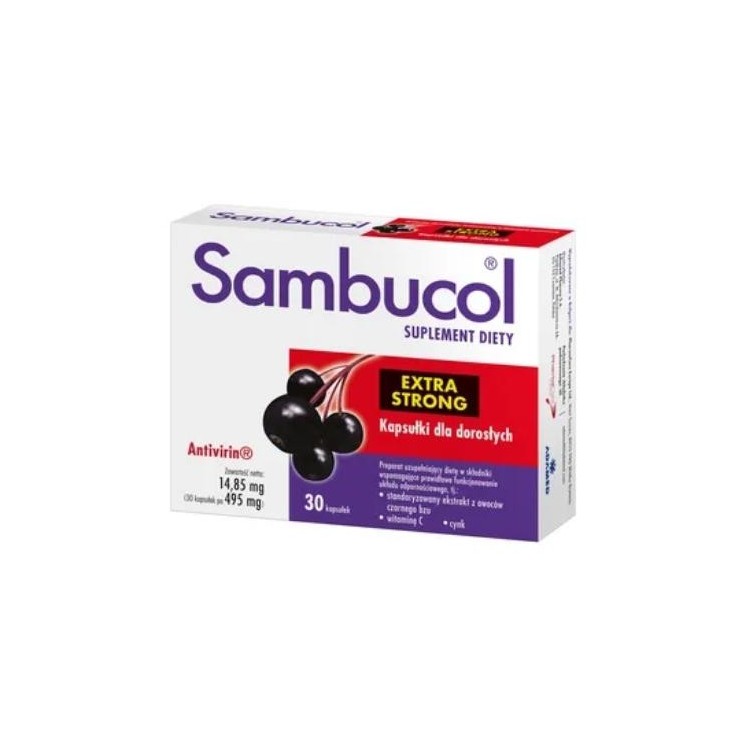 Капсули Sambucol Extra Strong для дорослих 30 шт