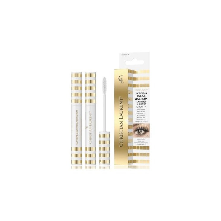 Eveline Christian Laurent aktywna Baza i Serum do rzęs Supreme Growth 9 ml