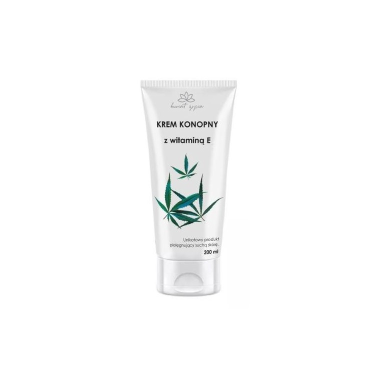 White Pharma Kwiat Życia Krem Konopny z Witaminą E 200 ml