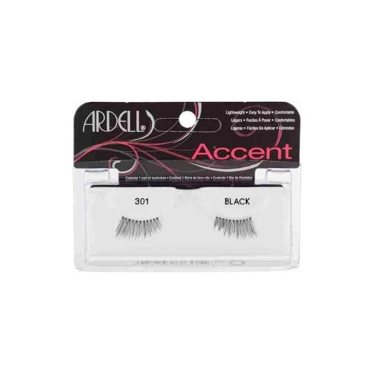 Ardell Accent Rzęsy na pasku /301/ Black 1 para