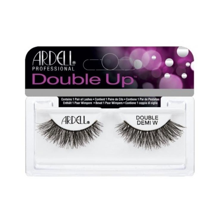 Ardell Double Up Rzęsy na pasku Demi Wispies Black 1 para