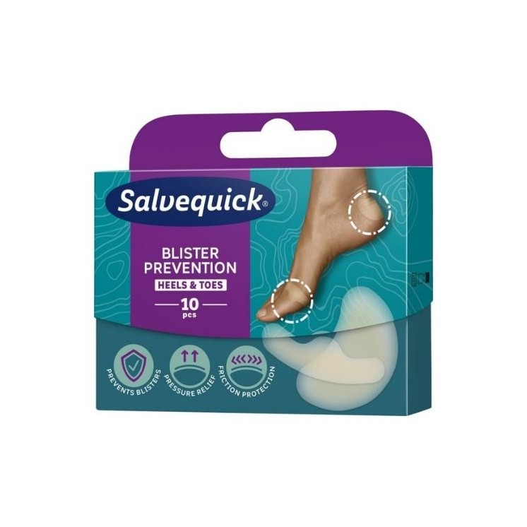 Пластирі Salvequick від пухирів і саден 10 шт