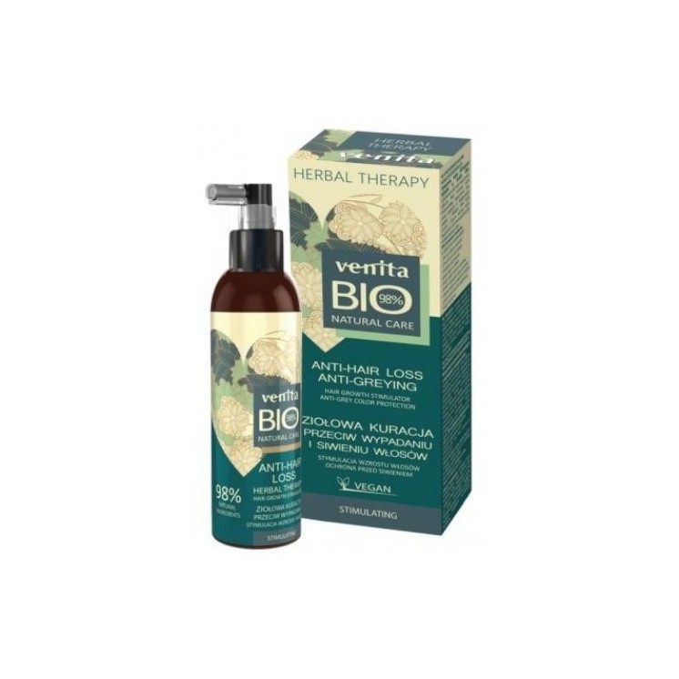 Venita Bio Natural Care ziołowa Kuracja przeciw wypadaniu i siwieniu włosów 200 ml