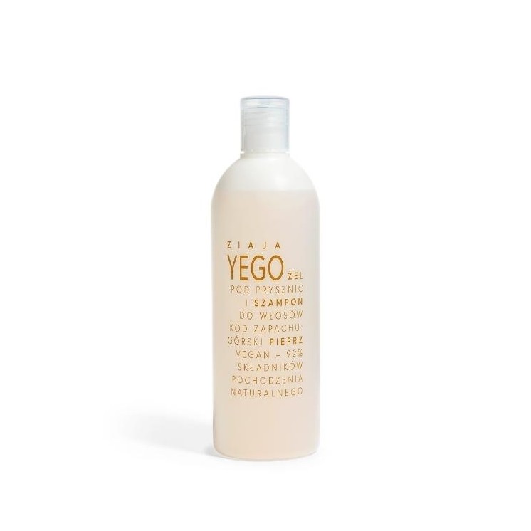 Ziaja Yego Żel pod prysznic i Szampon do włosów Górski Pieprz 400 ml