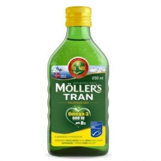 Moller's Noorse Omega-3 visolie met citroensmaak 250 ml