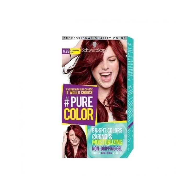 Schwarzkopf Pure Color Farba do włosów /6.88/ Malinowa Czerwień