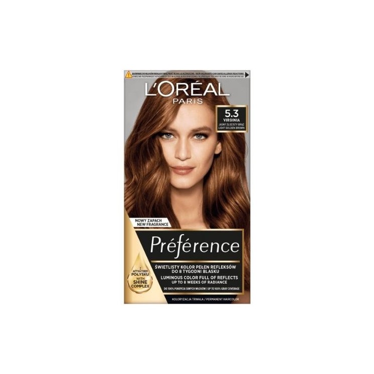 Фарба для волосся L'oreal Preference / 5 / Світлий золотистий Blond