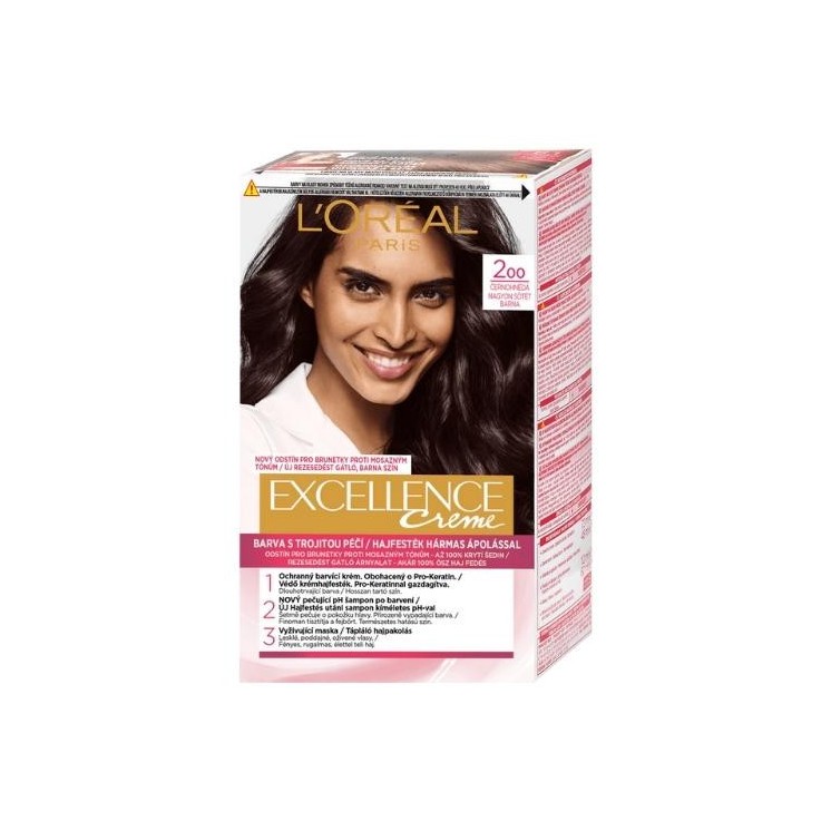 L'oreal Excellence Creme Farba do włosów /2/ Bardzo Ciemny Brąz