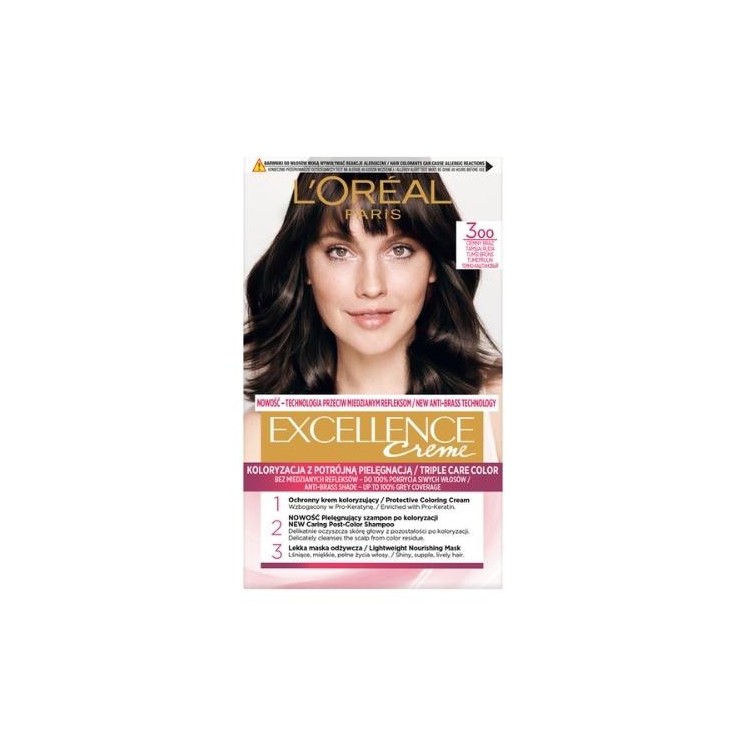 L'oreal Excellence Creme Farba do włosów /3oo/ Ciemny Brąz
