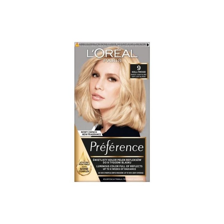L'oreal Preference Farba do włosów /9/ Bardzo Jasny Blond