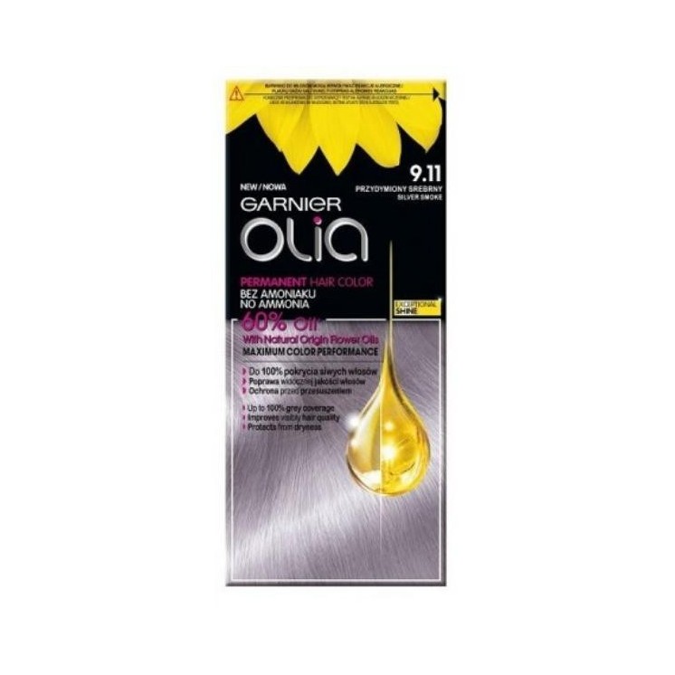 Garnier Olia Hair dye /9.11/ Smokey Silver