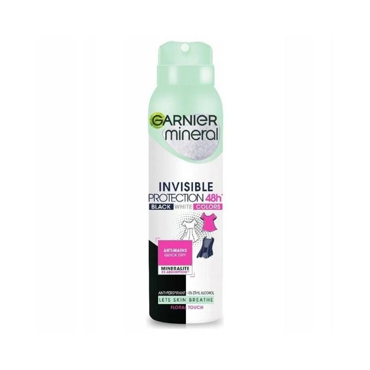 Дезодорант-спрей Garnier Minerals Invisible Protection 48h 150 мл