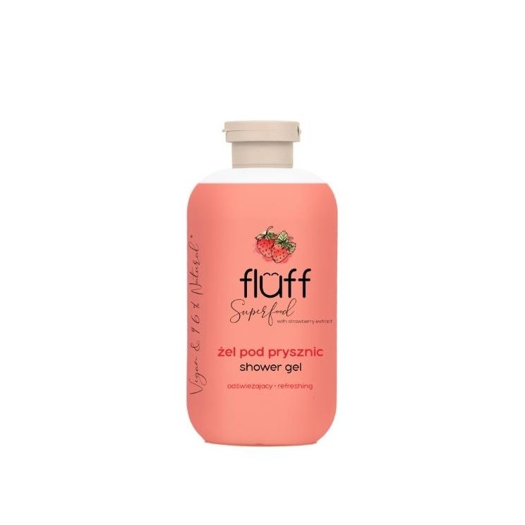 Fluff Superfood Żel pod prysznic o zapachu truskawki 500 ml