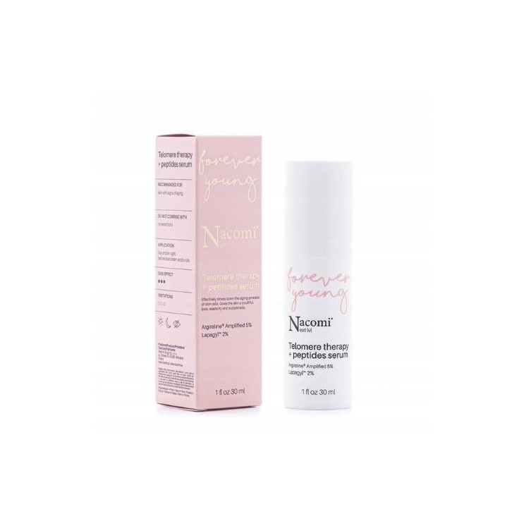 Nacomi Next Level Serum do twarzy przeciwstarzeniowen z Peptydami i kwasem hialuronowym 30 ml