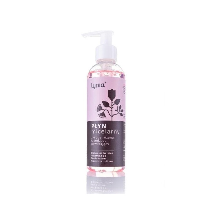 Lynia Płyn micelarny z Wodą Różana oraz naturalną Betainą 200 ml