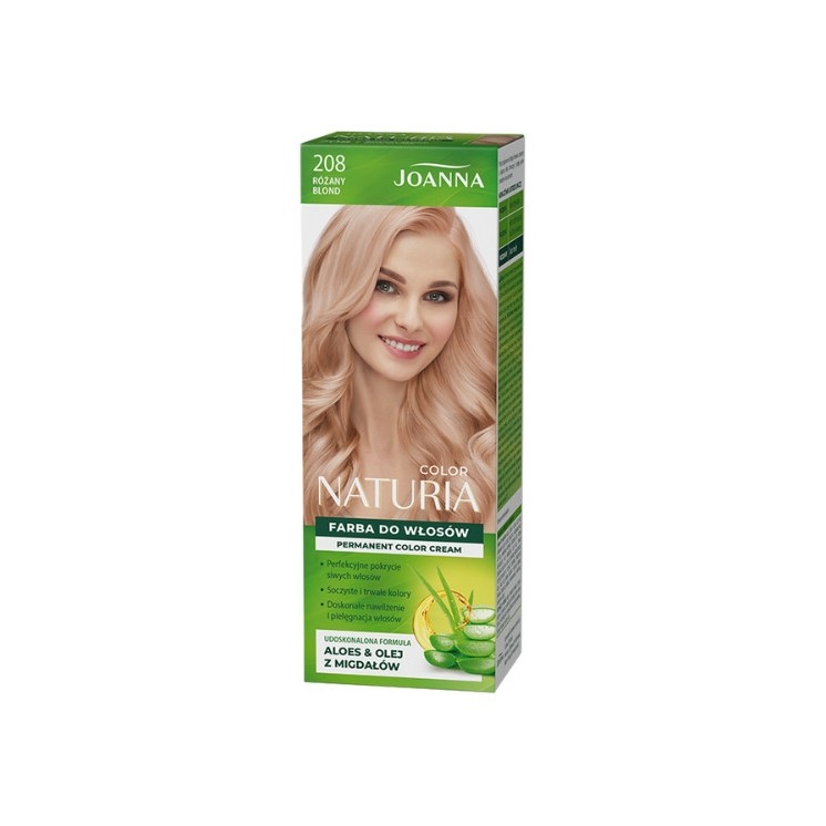 Joanna Naturia Color Farba do włosów /208/ Różany blond