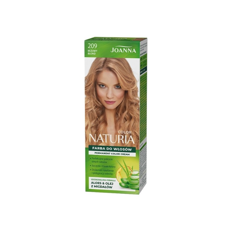 Joanna Naturia Color Farba do włosów /209/ Beżowy blond