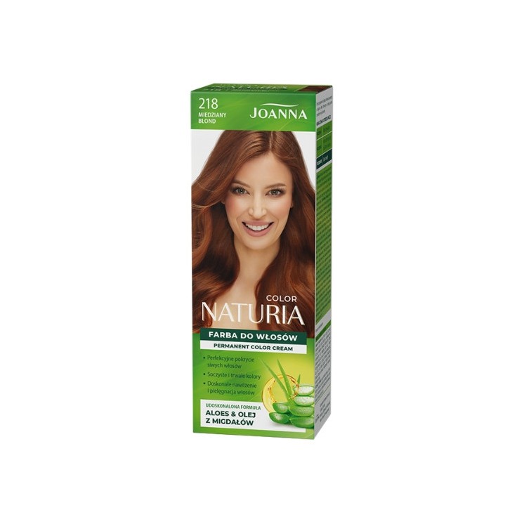 Joanna Naturia Color Farba do włosów /218/ Miedziany blond