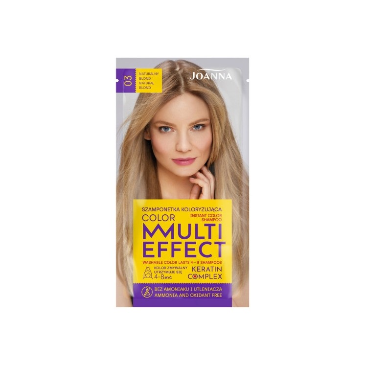 Joanna Multi Effect Color Szamponetka do włosów koloryzująca /03/ Naturalny blond