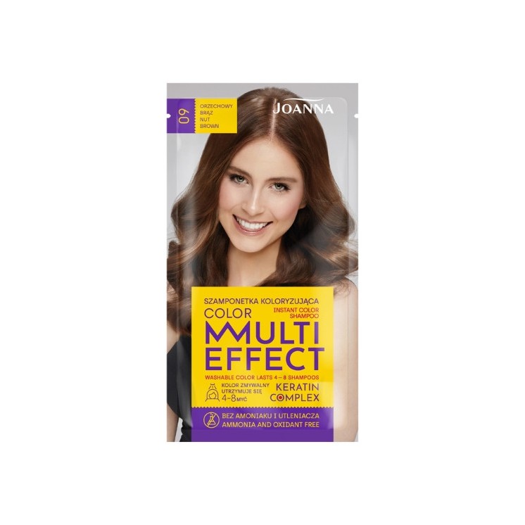 Joanna Multi Effect Color Colouring shampoo /09/ Горіховий коричневий