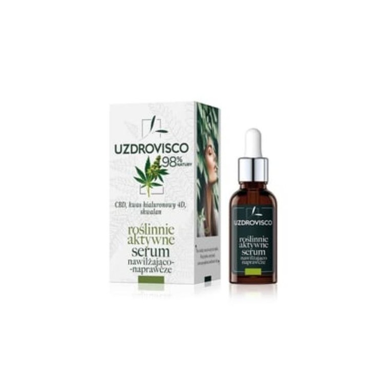 Uzdrovisco CBD Roślinne aktywne Serum nawilżająco-naprawcze 30 ml