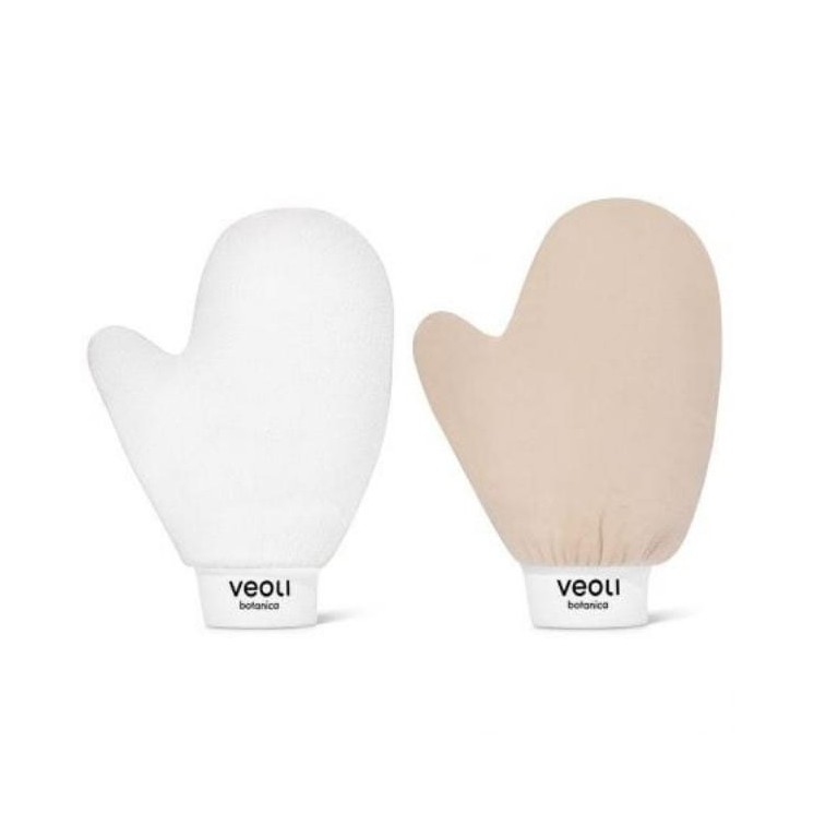 Veoli Botanica I Glove Peel Zestaw Rękawic do nakładania samoopalacza