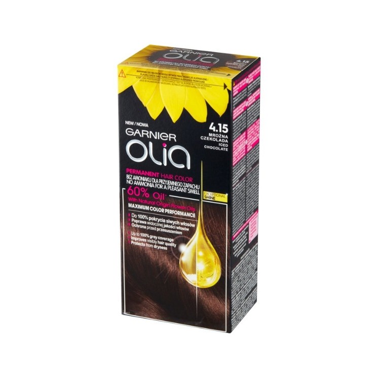 Garnier Olia Farba do włosów /4.15/ Mroźna Czekolada