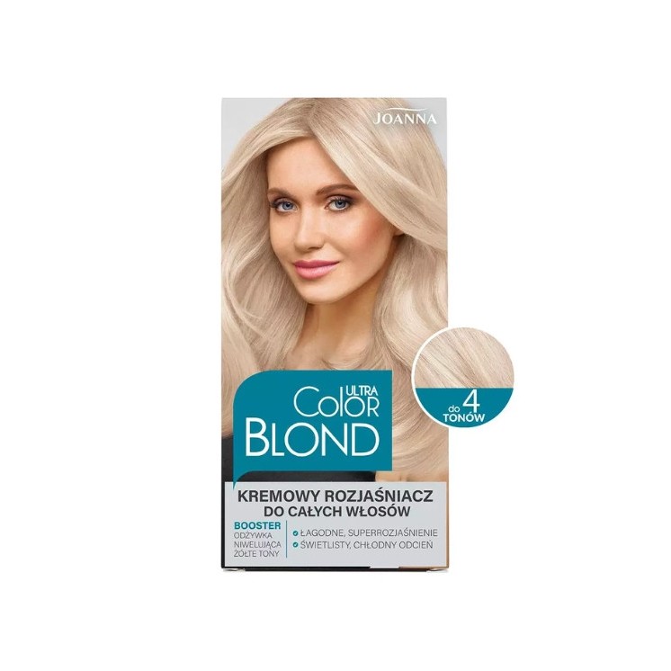Joanna Ultra Color Blond kremowy Rozjaśniacz do całych włosów do 4 tonów
