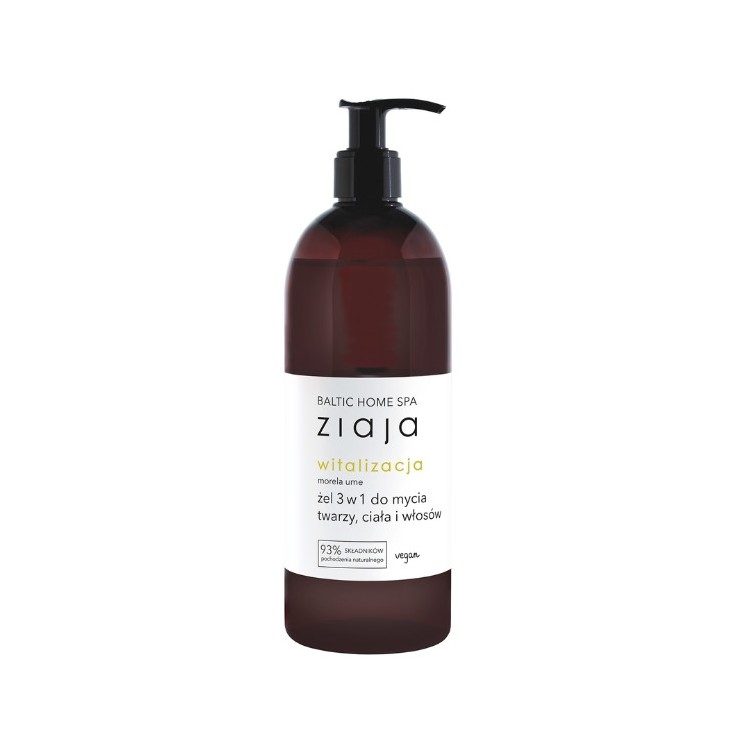 Ziaja Baltic Home Spa Witalizacja Żel 3w1 do mycia twarzy, ciała i włosów 500 ml